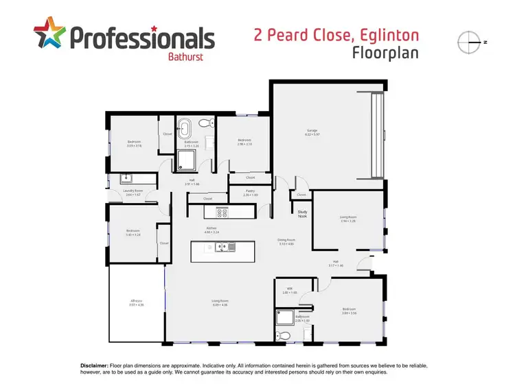 Floorplan of Homely house listing, 2 Peard Close, Eglinton NSW 2795
