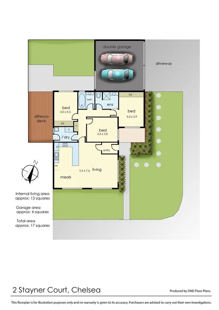 Floorplan of Homely unit listing, 2 Stayner Court, Chelsea VIC 3196