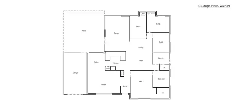 Floorplan of Homely house listing, 13 Jaugle Place, Waikiki WA 6169