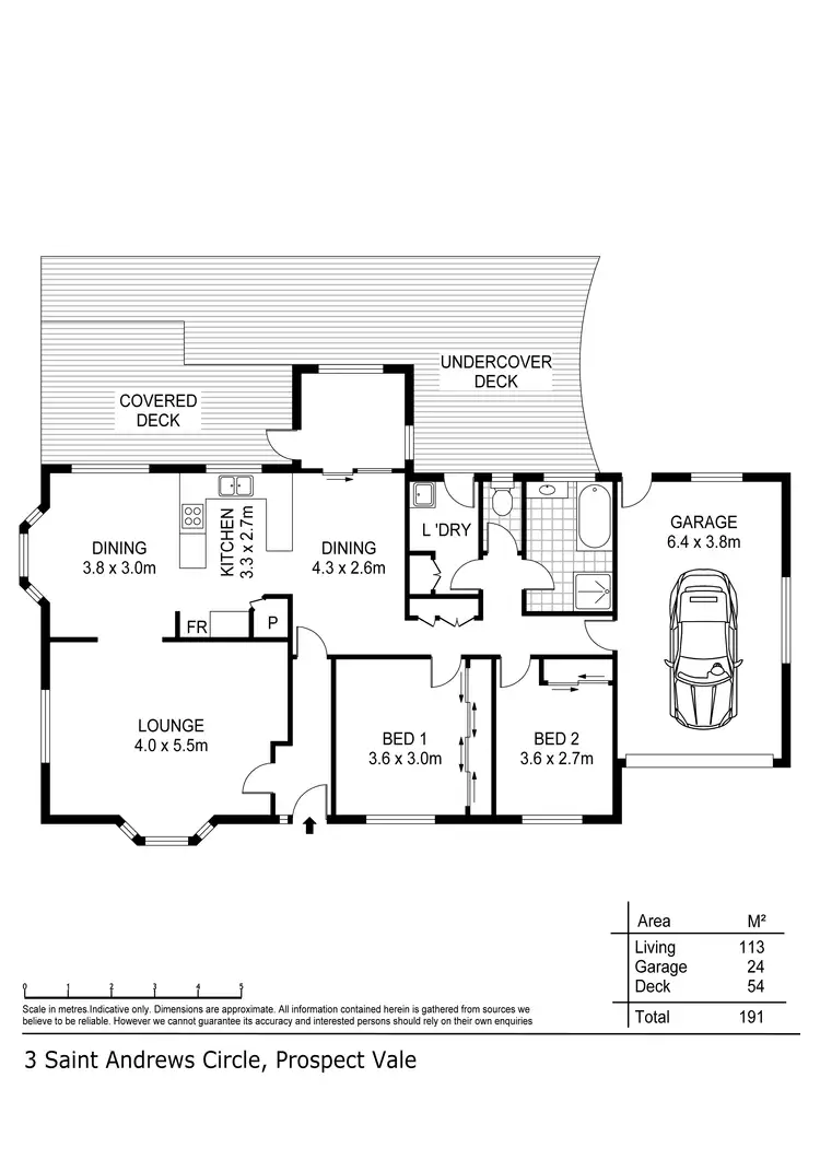 Floorplan of Homely house listing, 3 St Andrews Circle, Prospect Vale TAS 7250