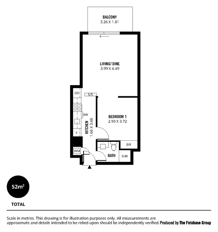 Floorplan of Homely apartment listing, 121/34 Austin Street, Adelaide SA 5000