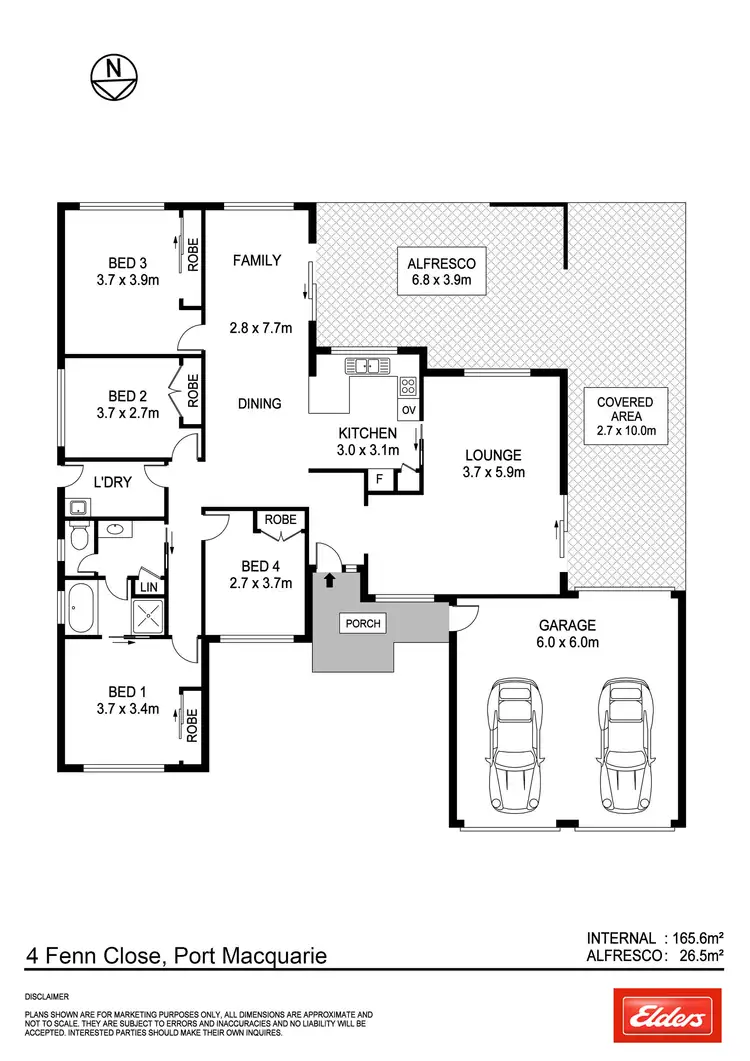Floorplan of Homely house listing, 4 Fenn Close, Port Macquarie NSW 2444