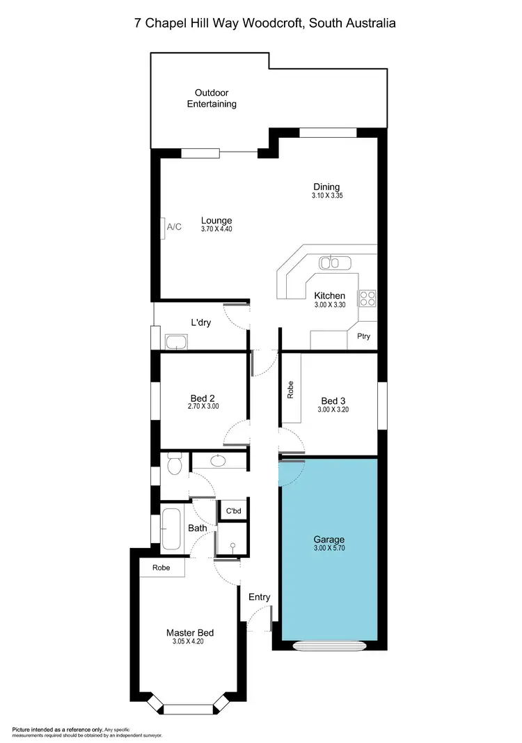 Floorplan of Homely house listing, 7 Chapel Hill Way, Woodcroft SA 5162
