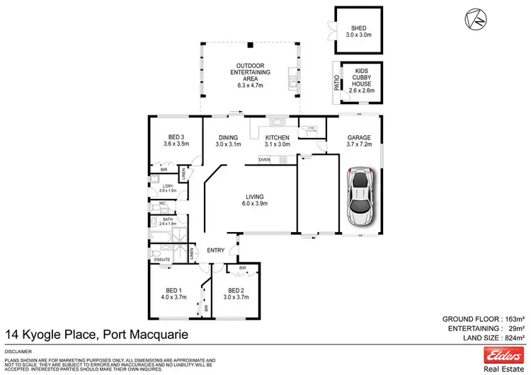 Floorplan of Homely house listing, 14 Kyogle Place, Port Macquarie NSW 2444