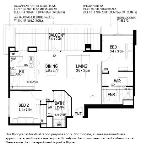 Floorplan of Homely apartment listing, 806/659 Murray Street, West Perth WA 6005