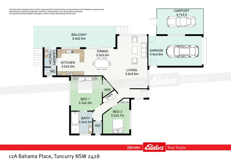 Floorplan of Homely house listing, 12A Bahama Place, Tuncurry NSW 2428