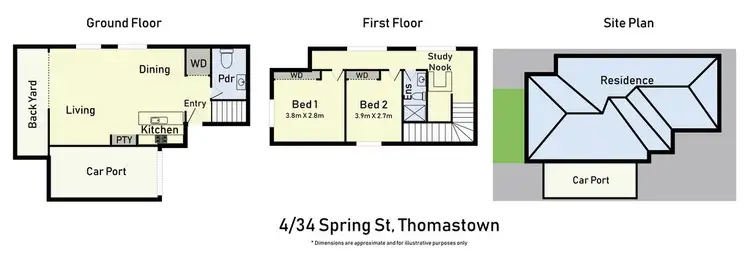 Floorplan of Homely townhouse listing, 4/34 Spring Street, Thomastown VIC 3074