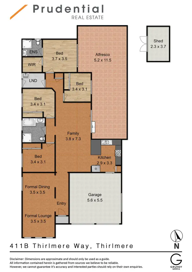 Floorplan of Homely house listing, 411B Thirlmere Way, Thirlmere NSW 2572