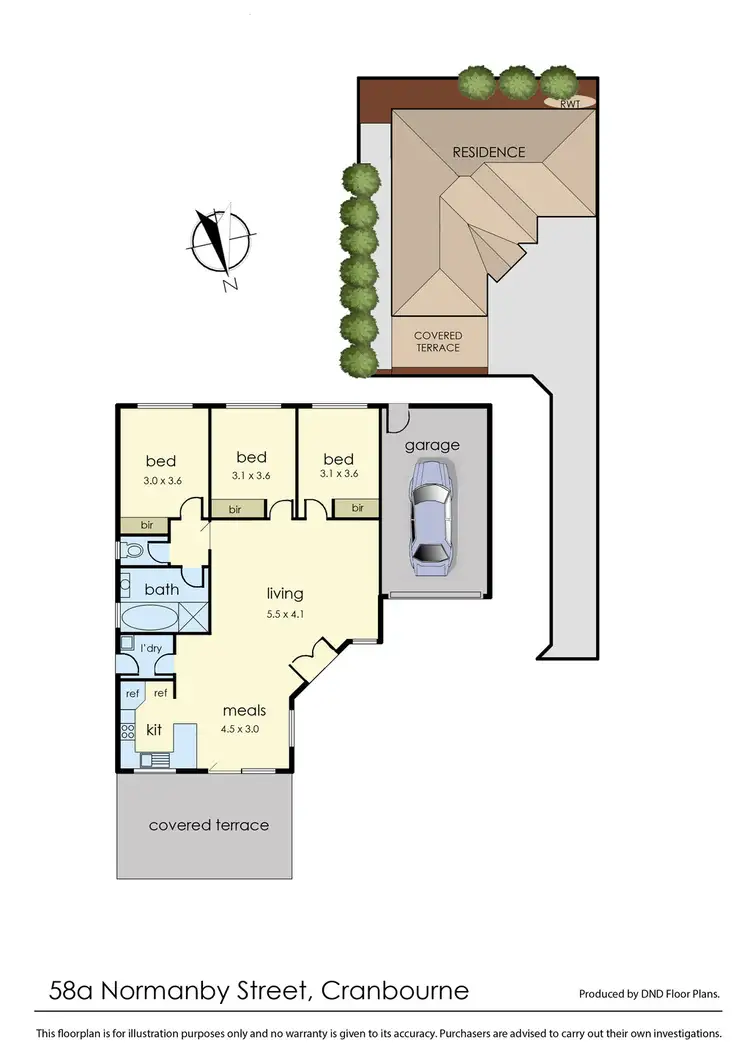 Floorplan of Homely house listing, 58A Normanby Street, Cranbourne VIC 3977