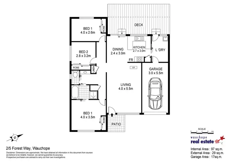 Floorplan of Homely villa listing, 2/5 Forest Way, Wauchope NSW 2446