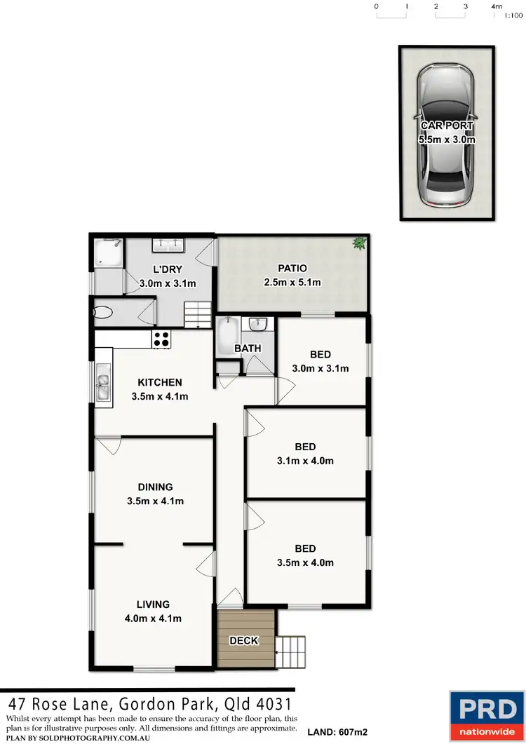 Floorplan of Homely house listing, 47 Rose Lane, Gordon Park QLD 4031