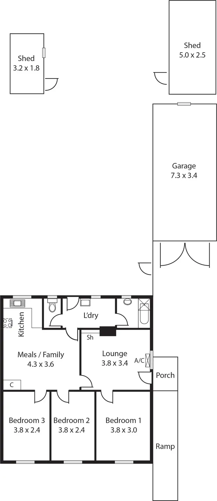 Floorplan of Homely house listing, 6 Shaxton Street, Salisbury North SA 5108