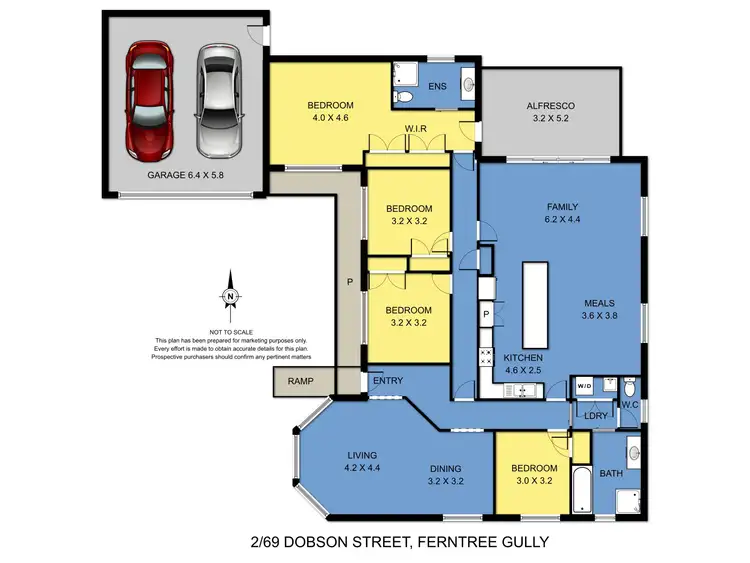 Floorplan of Homely unit listing, 2/69 Dobson Street, Ferntree Gully VIC 3156