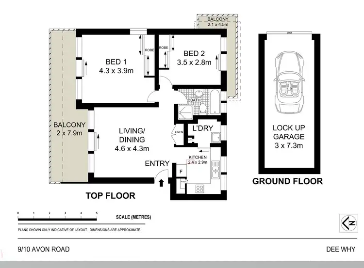Floorplan of Homely apartment listing, 9/10 Avon Road, Dee Why NSW 2099