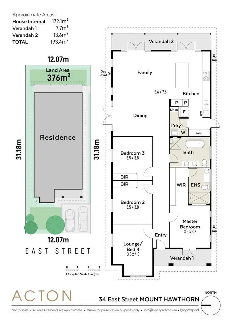 Floorplan of Homely house listing, 34 East Street, Mount Hawthorn WA 6016