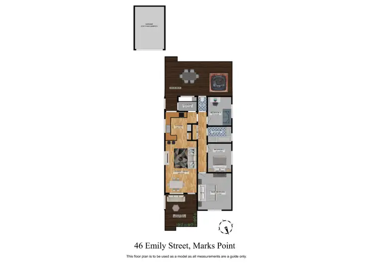 Floorplan of Homely house listing, 46 Emily Street, Marks Point NSW 2280