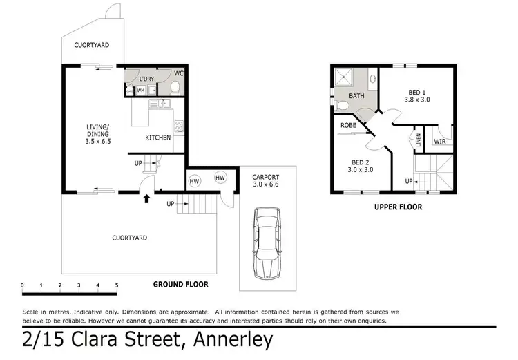 Floorplan of Homely townhouse listing, 2/15 Clara Street, Annerley QLD 4103