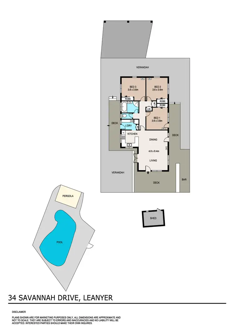 Floorplan of Homely house listing, 34 Savannah Drive, Leanyer NT 812