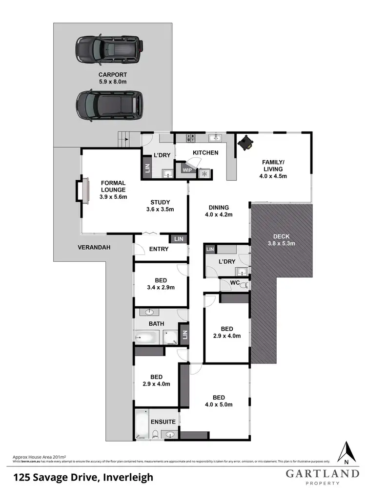 Floorplan of Homely house listing, 125 Savage Drive, Inverleigh VIC 3321