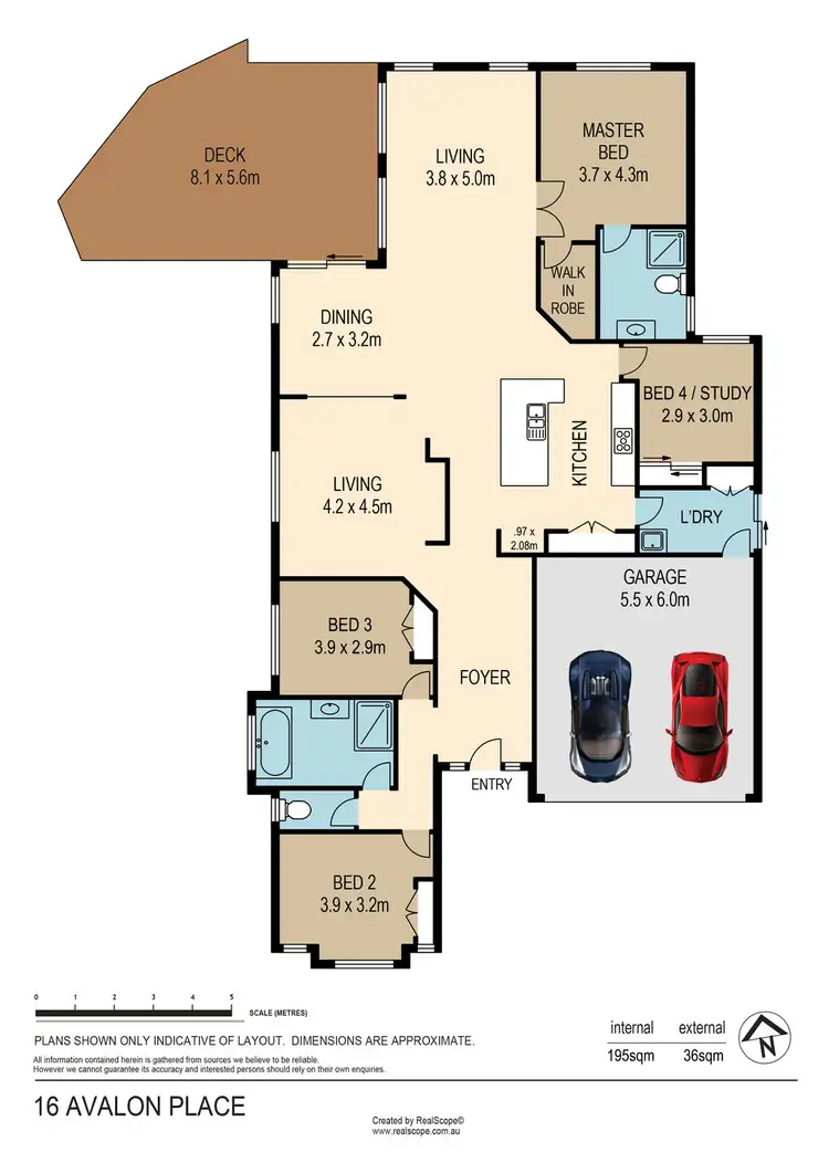 Floorplan of Homely house listing, 16 Avalon Place, Upper Kedron QLD 4055