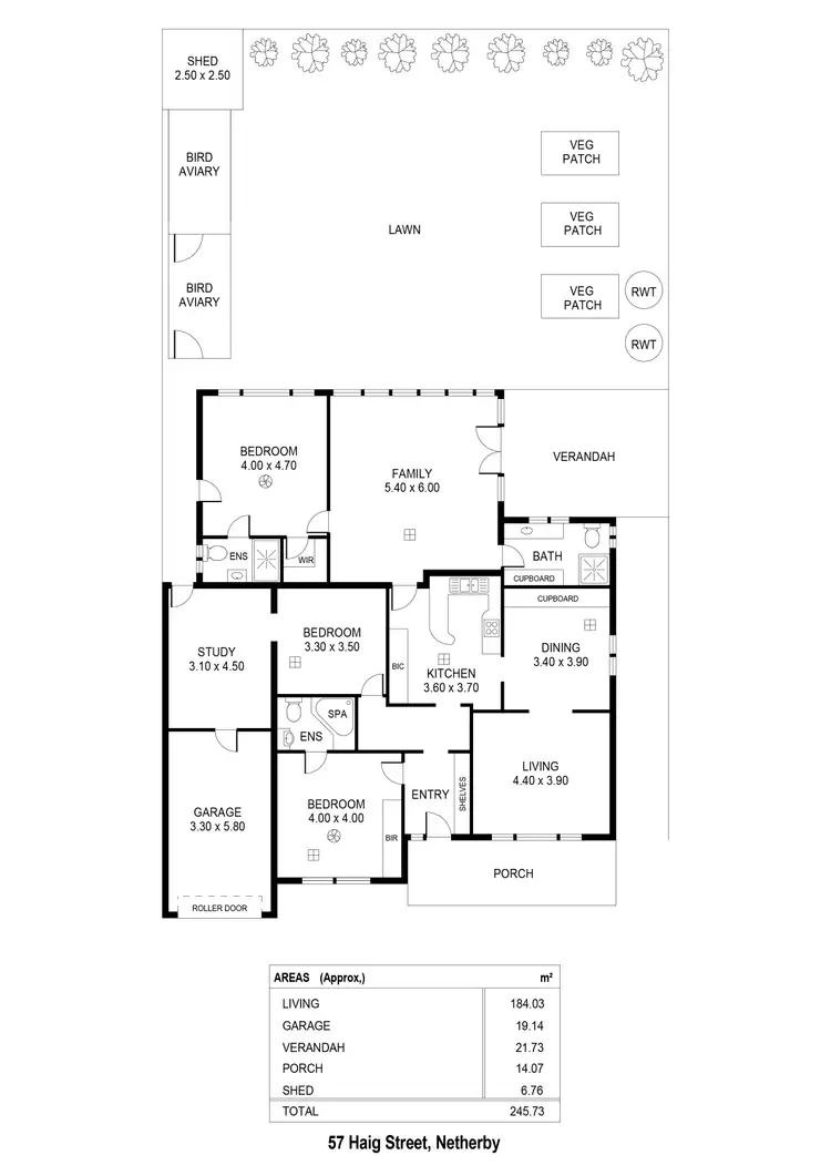 Floorplan of Homely house listing, 57 Haig Street, Netherby SA 5062
