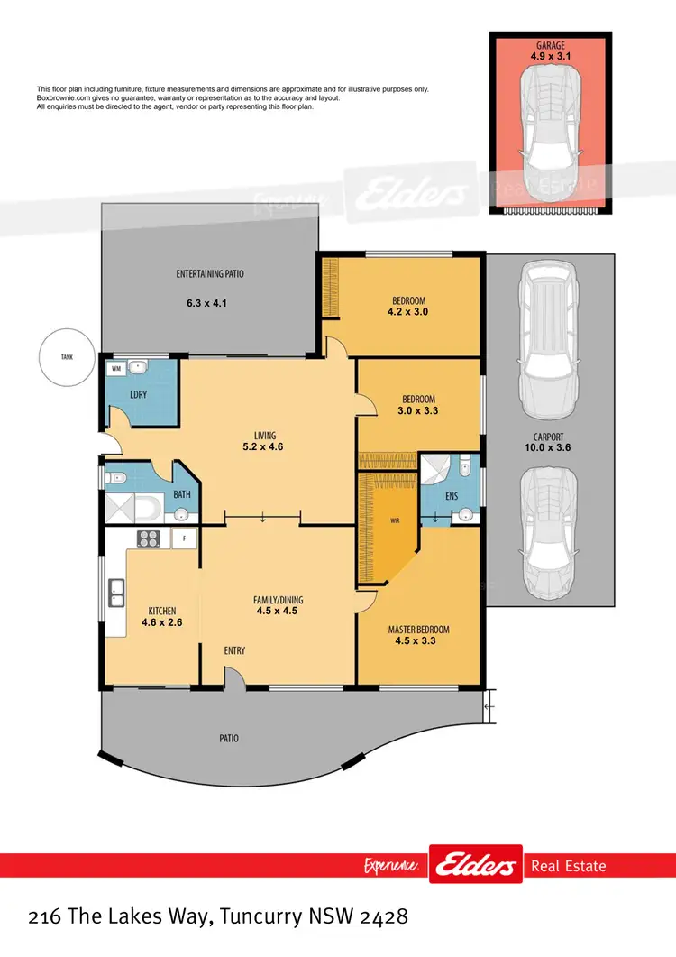 Floorplan of Homely house listing, 216 The Lakes Way, Tuncurry NSW 2428