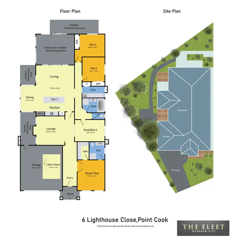 Floorplan of Homely house listing, 6 Lighthouse Point Close, Sanctuary Lakes VIC 3030