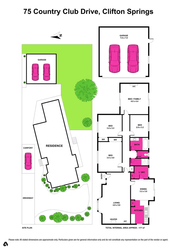 Floorplan of Homely house listing, 75 Country Club Drive, Clifton Springs VIC 3222