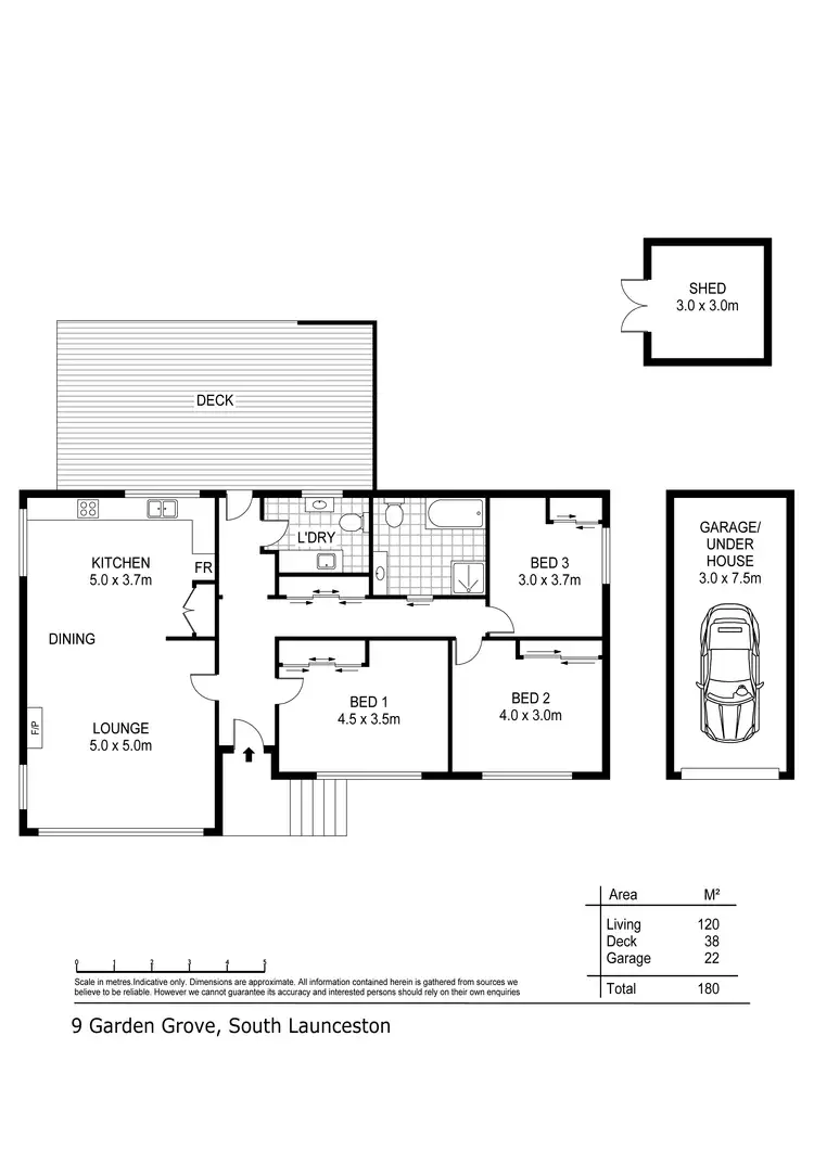 Floorplan of Homely house listing, 9 Garden Grove, South Launceston TAS 7249