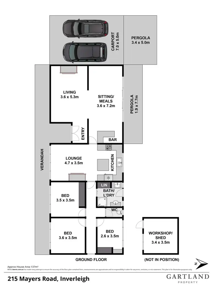 Floorplan of Homely house listing, 215 Mahers Road, Inverleigh VIC 3321