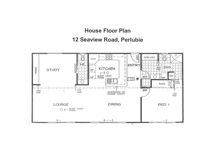 Floorplan of Homely house listing, 12 Seaview Road, Perlubie SA 5680