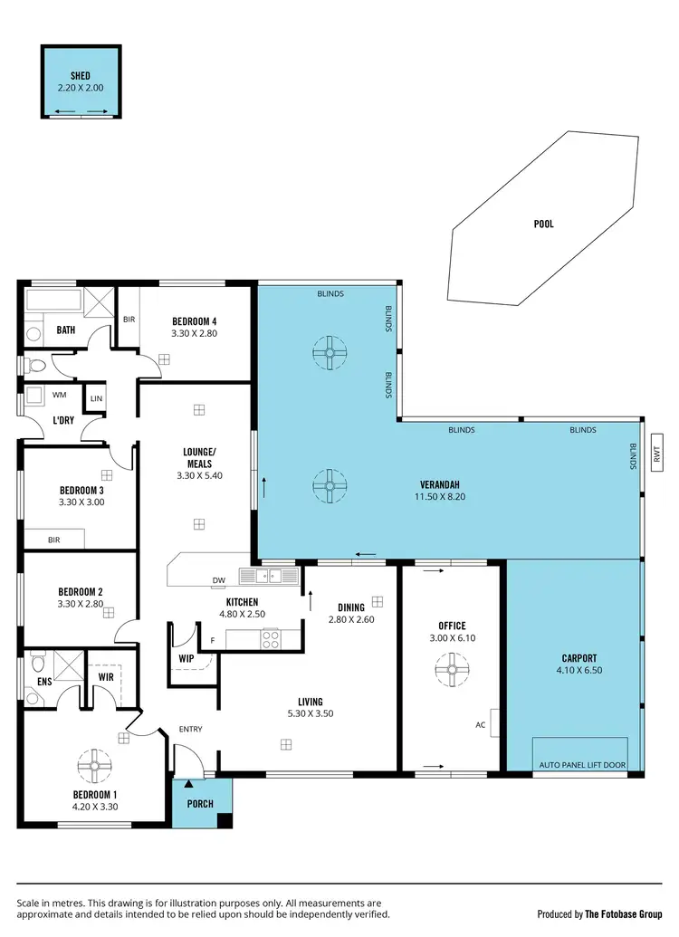 Floorplan of Homely house listing, 14 New England Drive, Woodcroft SA 5162