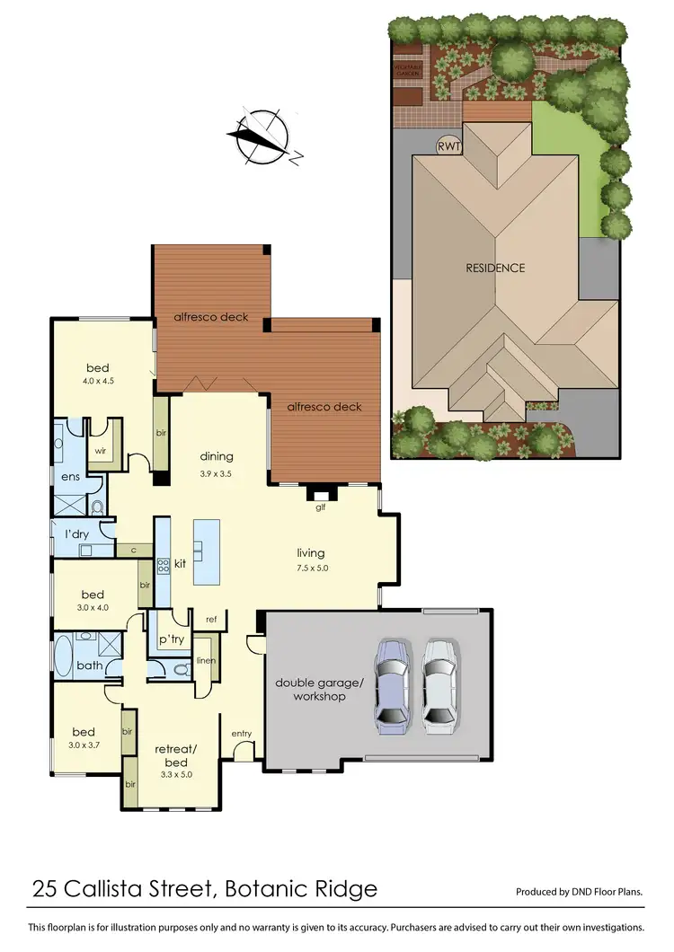 Floorplan of Homely house listing, 25 Callista Street, Botanic Ridge VIC 3977