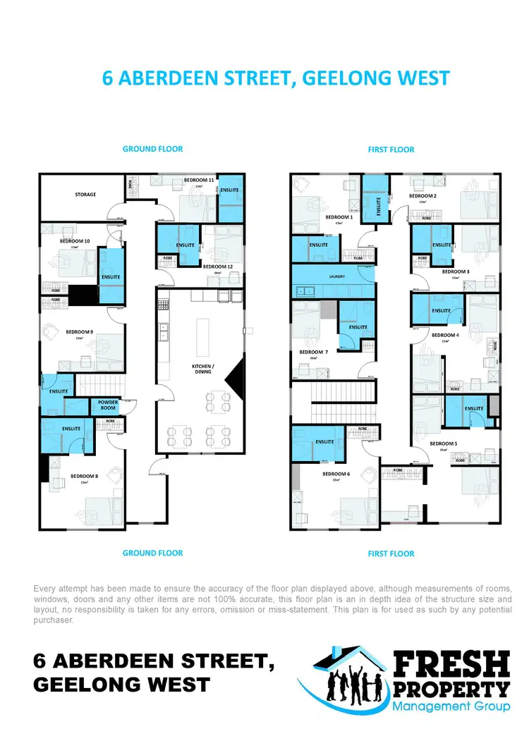 Floorplan of Homely studio listing, 6 Aberdeen St, Geelong West VIC 3218