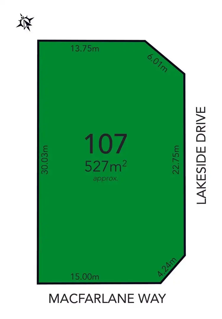 Floorplan of Homely land listing, Lot 107 Macfarlane Way, Andrews Farm SA 5114