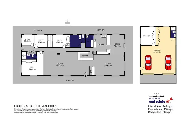 Floorplan of Homely house listing, 4 Colonial Circuit, Wauchope NSW 2446