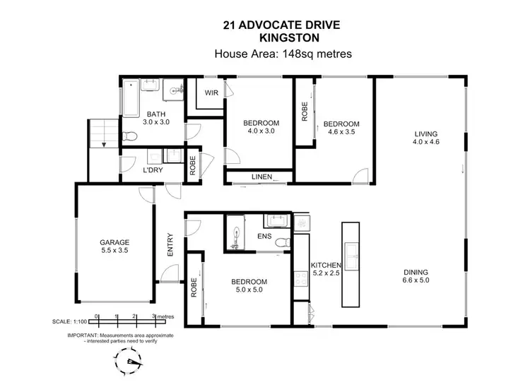 Floorplan of Homely house listing, 21 Advocate Drive, Kingston TAS 7050