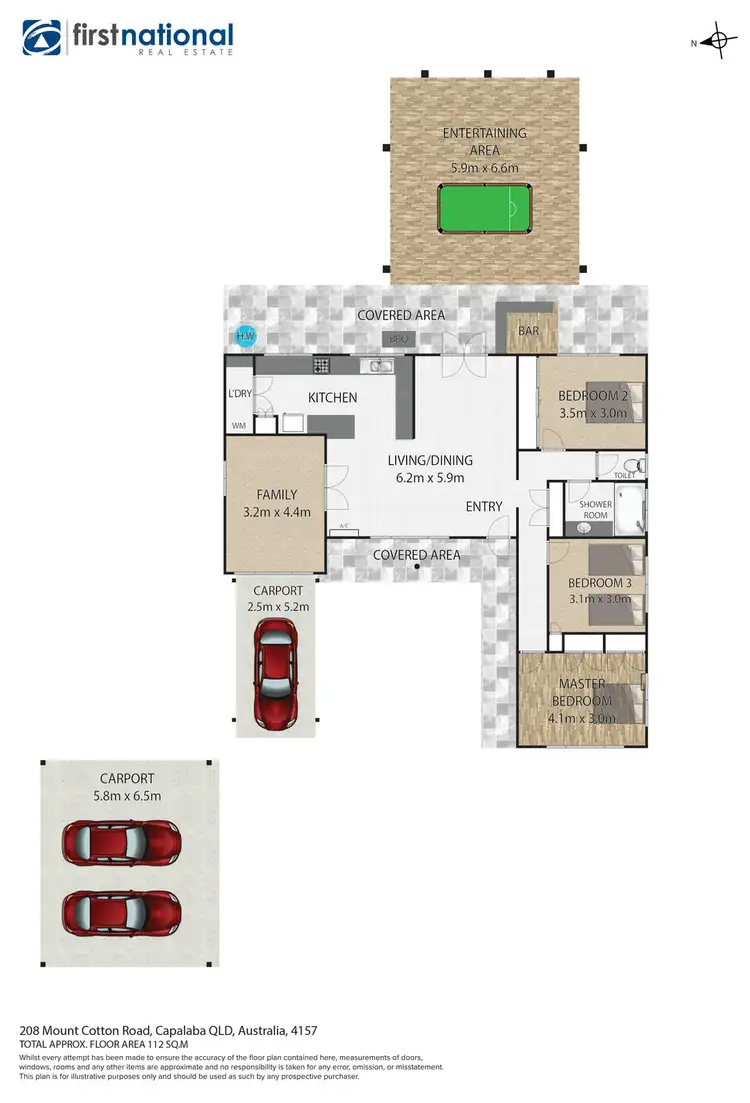 Floorplan of Homely house listing, 208 Mount Cotton Road, Capalaba QLD 4157