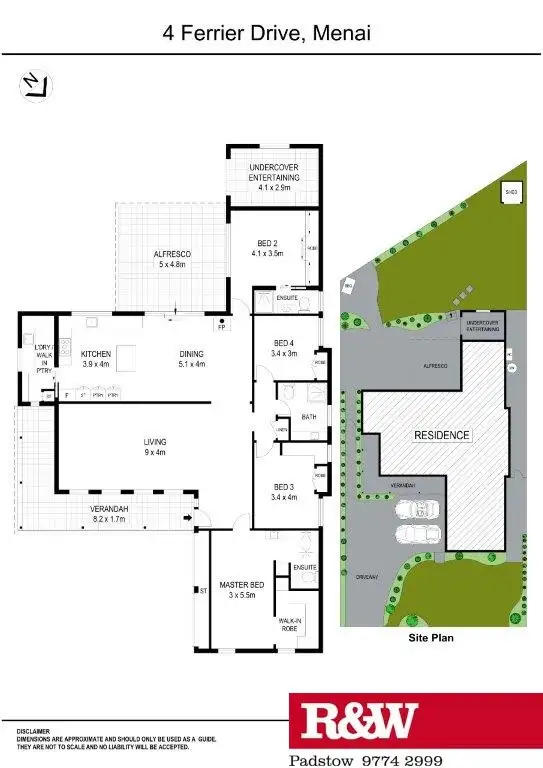 Floorplan of Homely house listing, 4 Ferrier Drive, Menai NSW 2234