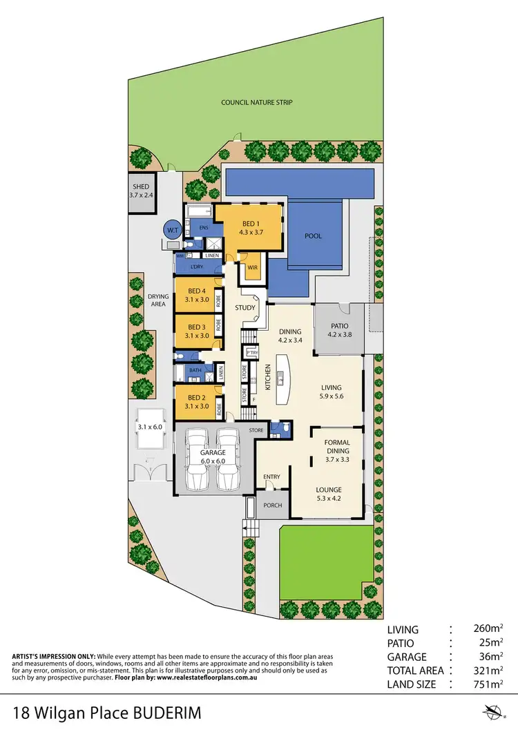 Floorplan of Homely house listing, 18 Wilgan Place, Buderim QLD 4556
