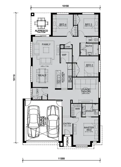 Floorplan of Homely house listing, 34 Sadie Avenue, Thornhill Park VIC 3335