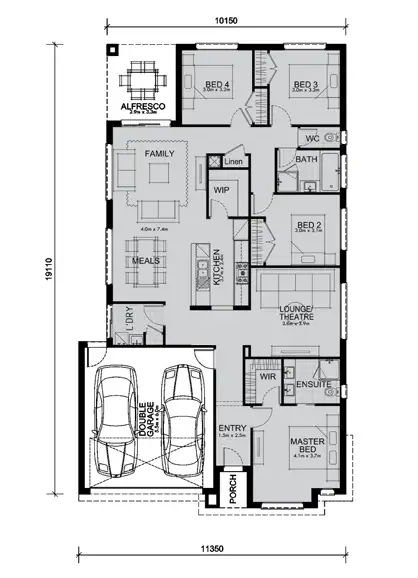Floorplan of Homely house listing, 34 Sadie Avenue, Thornhill Park VIC 3335