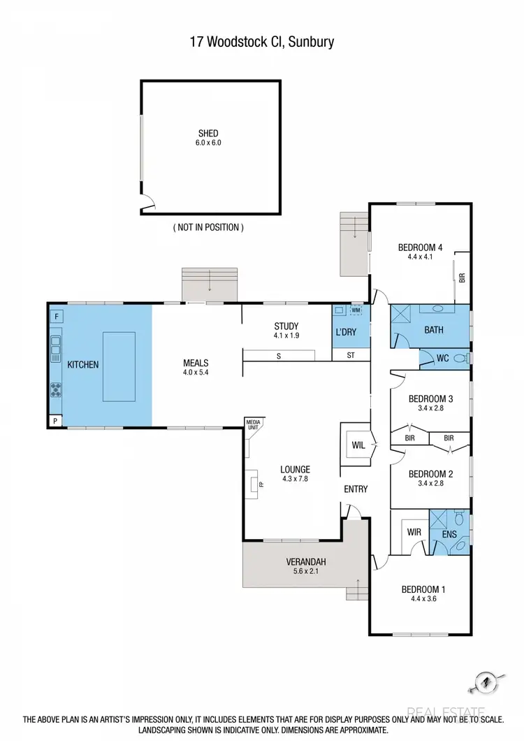 Floorplan of Homely house listing, 17 Woodstock Close, Sunbury VIC 3429