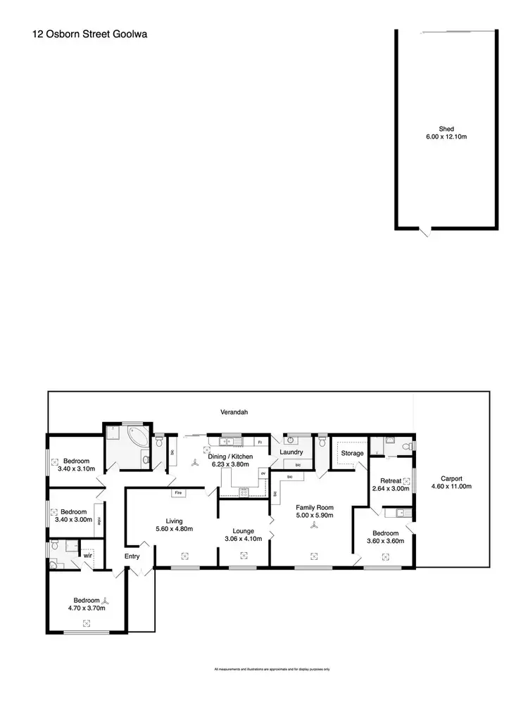 Floorplan of Homely house listing, 12 Osborne Street, Goolwa SA 5214