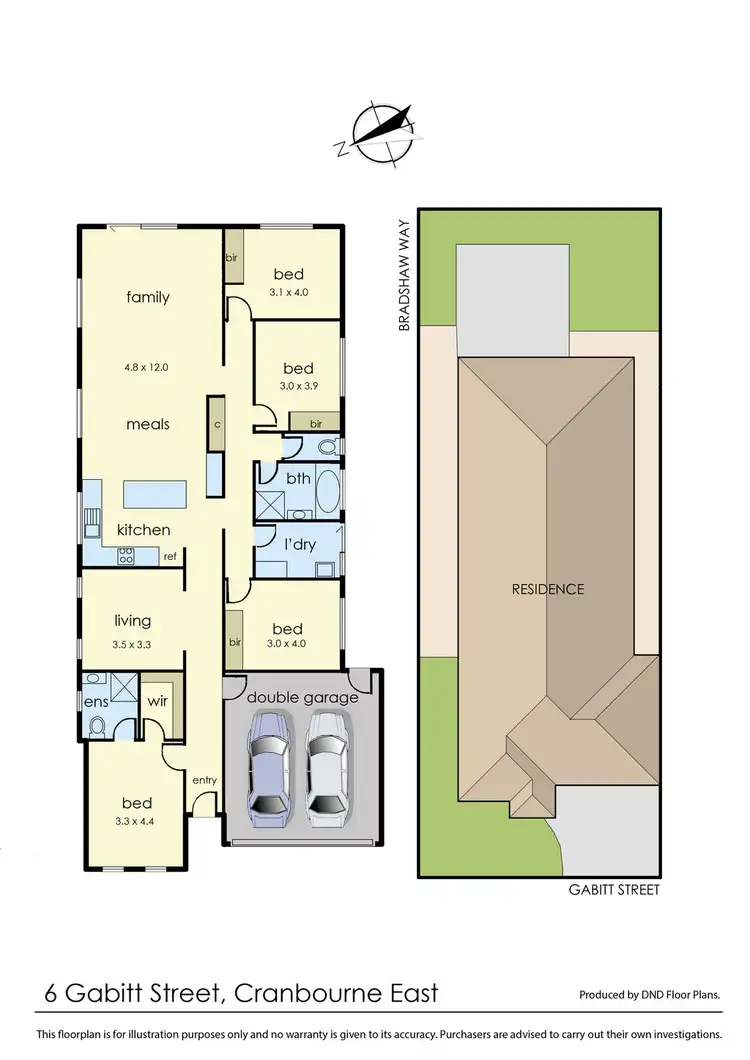 Floorplan of Homely house listing, 6 Gabitt Street, Cranbourne East VIC 3977