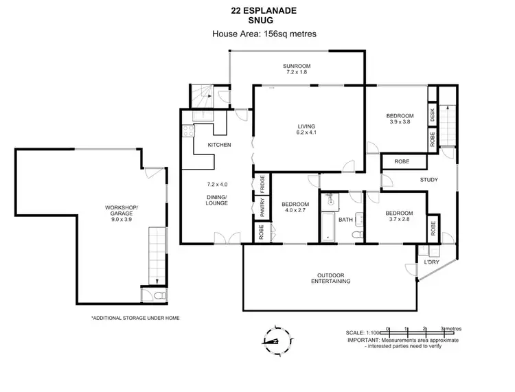 Floorplan of Homely house listing, 22 Esplanade, Snug TAS 7054