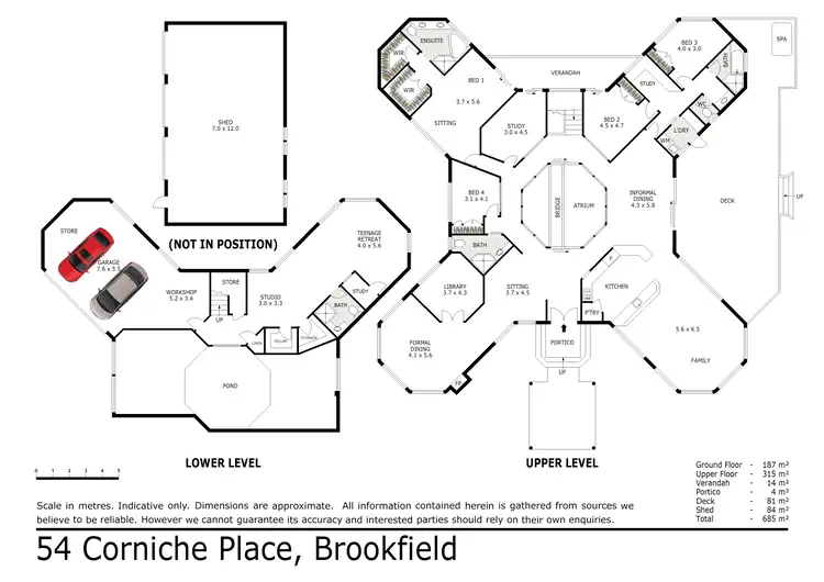Floorplan of Homely rural property listing, 54 Corniche Place, Brookfield QLD 4069