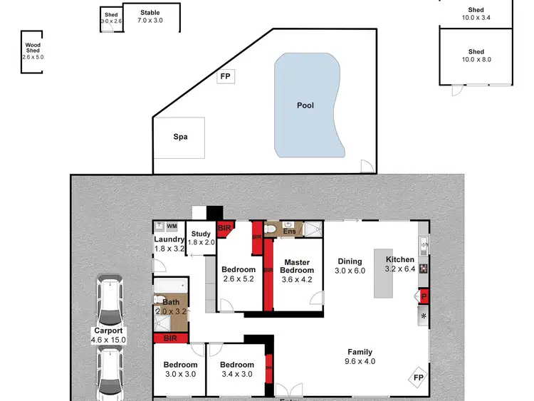 Floorplan of Homely rural property listing, 109 Casey Creek Road, Toorloo Arm VIC 3909