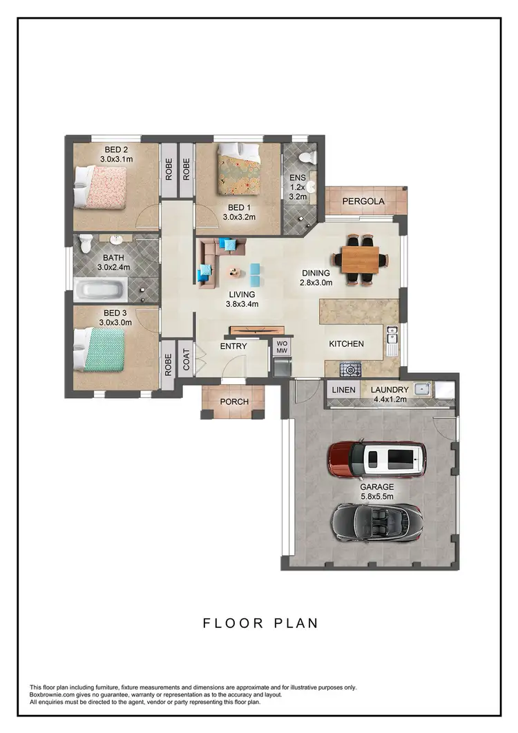 Floorplan of Homely house listing, 3/15 Vera Court, Mudgee NSW 2850