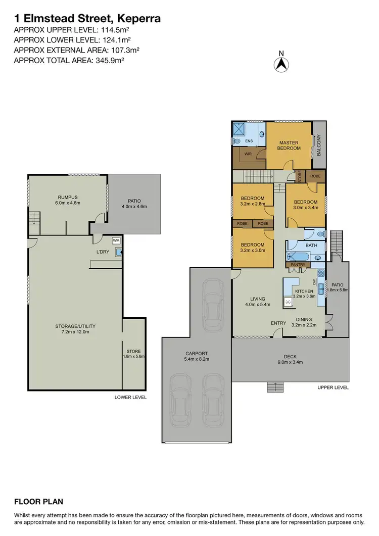 Floorplan of Homely house listing, 1 Elmstead Street, Keperra QLD 4054